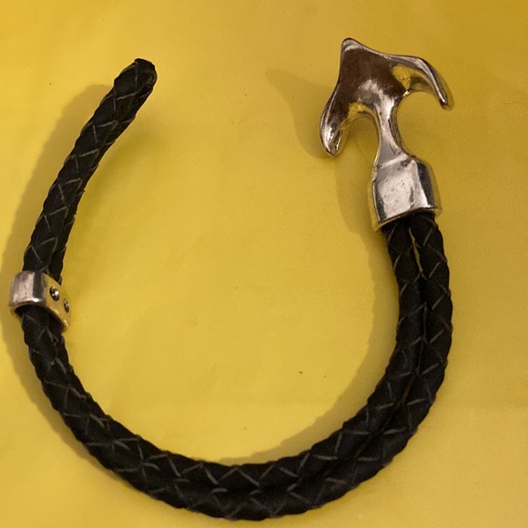 Handmade Braided Cork Bracelet with Anchor - Picture 4 of 4